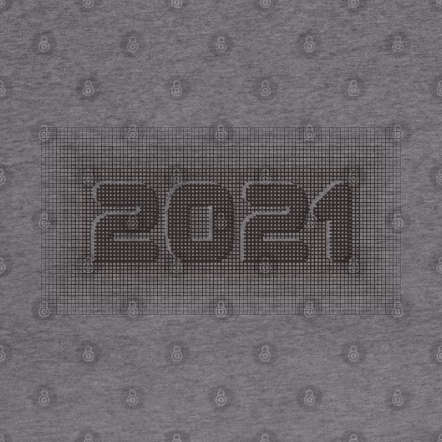 Happy New Year 2021 Block Illusion Design by radeckari25